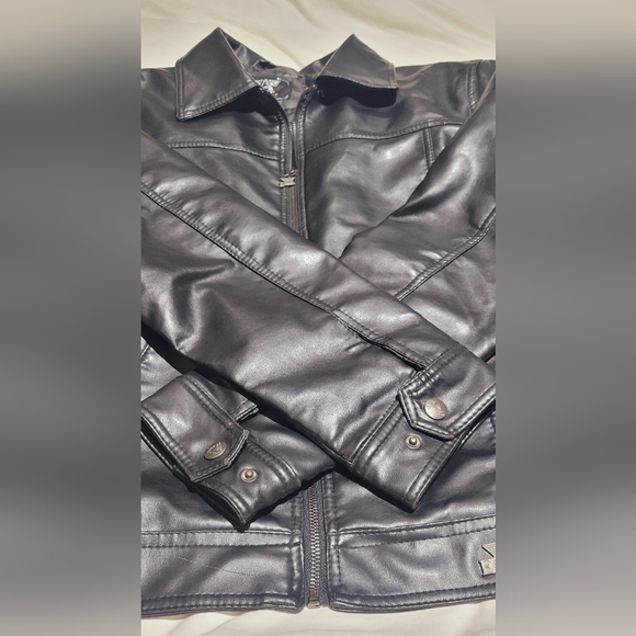 Men's faux leather jacket - Picture 3 of 9